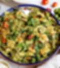 Pasta: Bowtie, Veg, Pesto, Garlic, Black Olives (5 lbs)