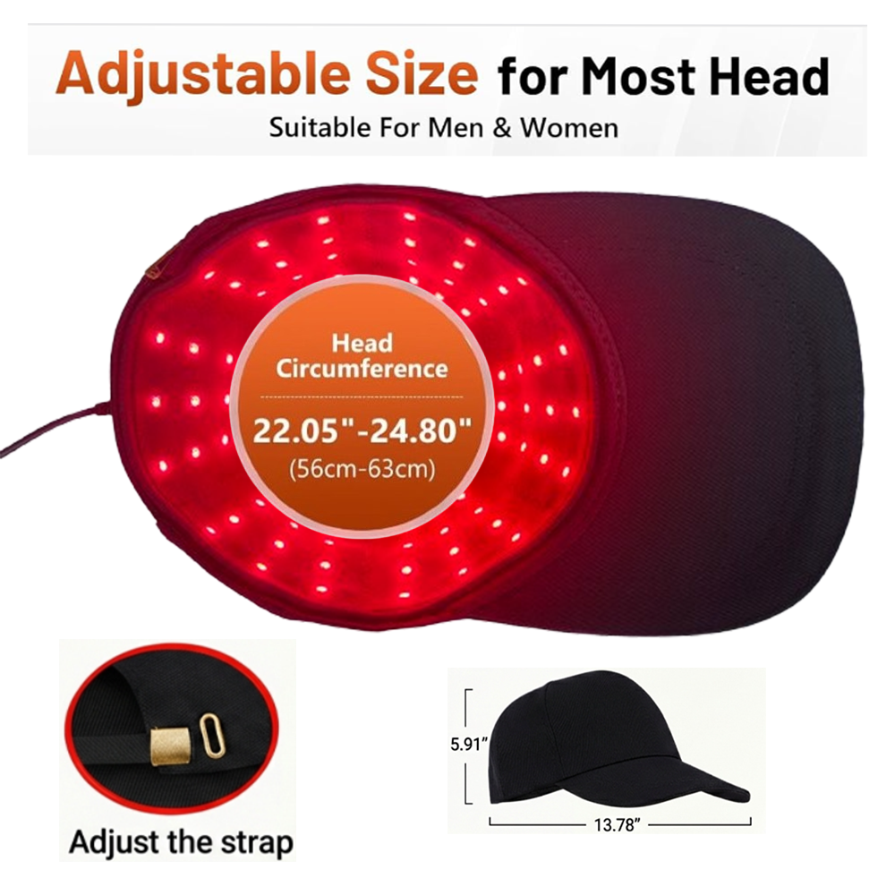 Red Light Therapy Cap for Hair, Upgraded 96 LEDs Red Light Therapy for Head, Inf