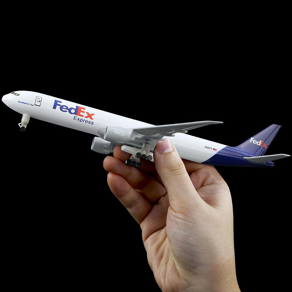 Thumbnail: 20cm Fedex B777 Airplane Model Toy Kit 1/300 scale Diecast Metal Airplane Model 