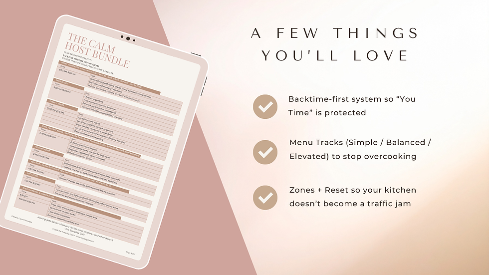 Thumbnail: The One-Day Hosting Plan™ (Printable + Editable Access)