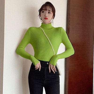 Thumbnail: 2026 Casual Slim Knitted Pullover Autumn Winter Thick Turtleneck Sweater Base Sw