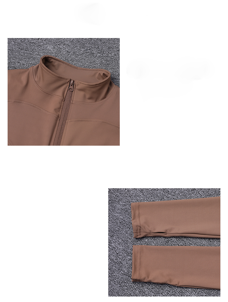 Thumbnail: Women Sport Jacket Long Sleeve Shirt Workout Coat Gym Training Clothing Yoga Spo