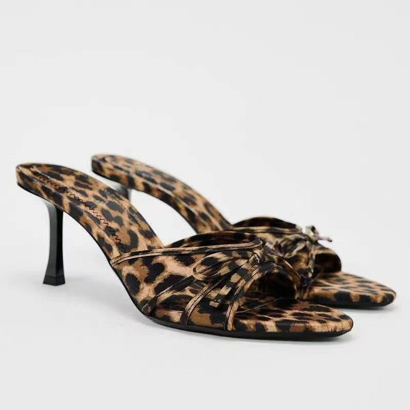 Thumbnail: 2024 Women Summer New Luxury Brand High Heel Sandals Versatile Simple Slim Heel 