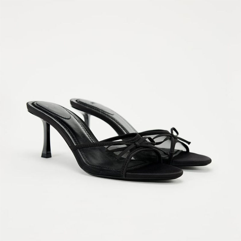 Thumbnail: 2024 Women Summer New Luxury Brand High Heel Sandals Versatile Simple Slim Heel 