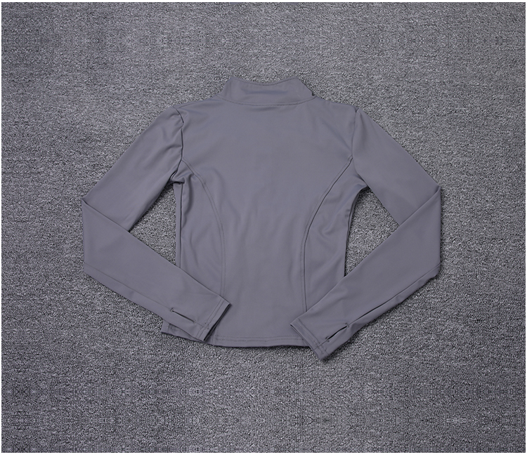 Thumbnail: Women Sport Jacket Long Sleeve Shirt Workout Coat Gym Training Clothing Yoga Spo