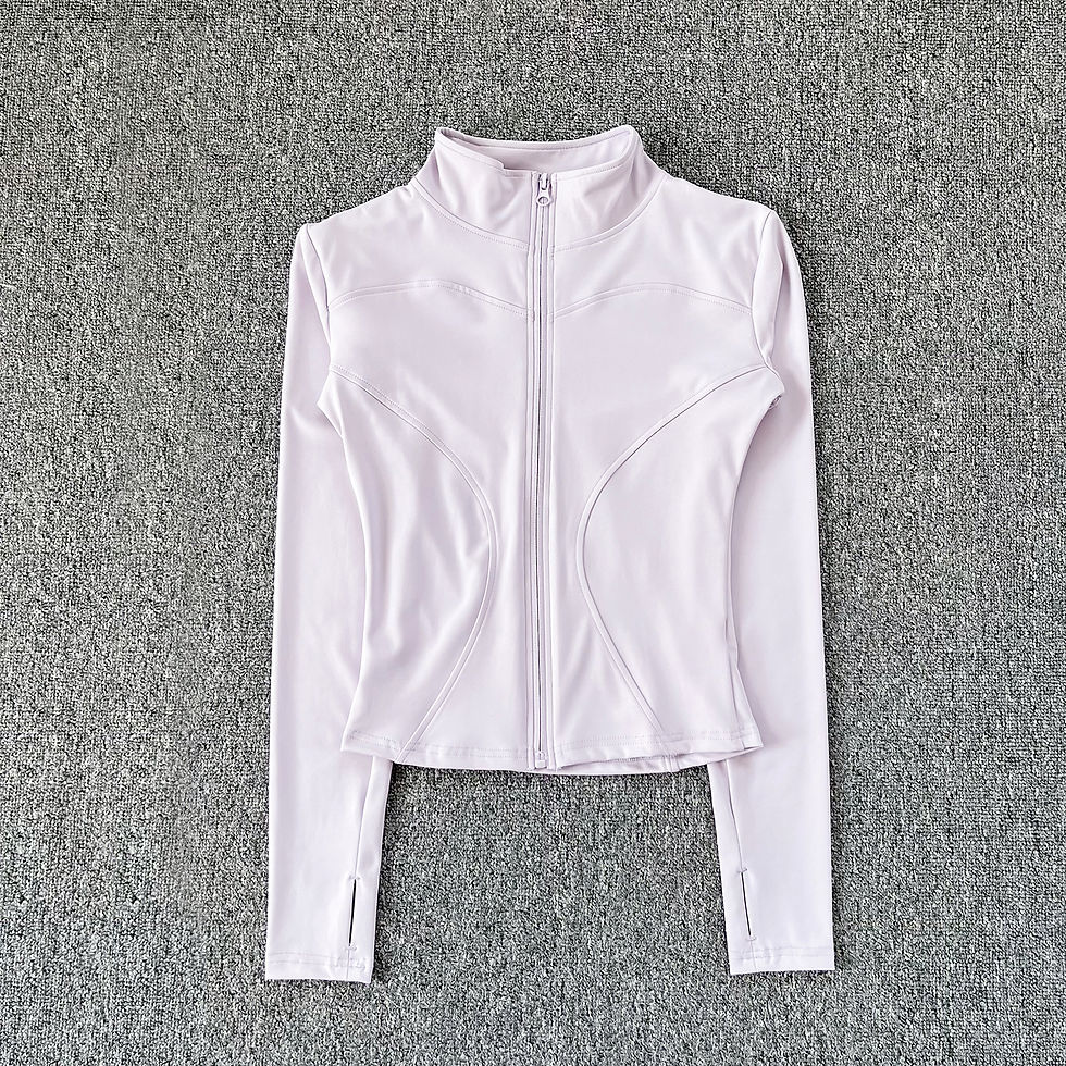 Thumbnail: Women Sport Jacket Long Sleeve Shirt Workout Coat Gym Training Clothing Yoga Spo