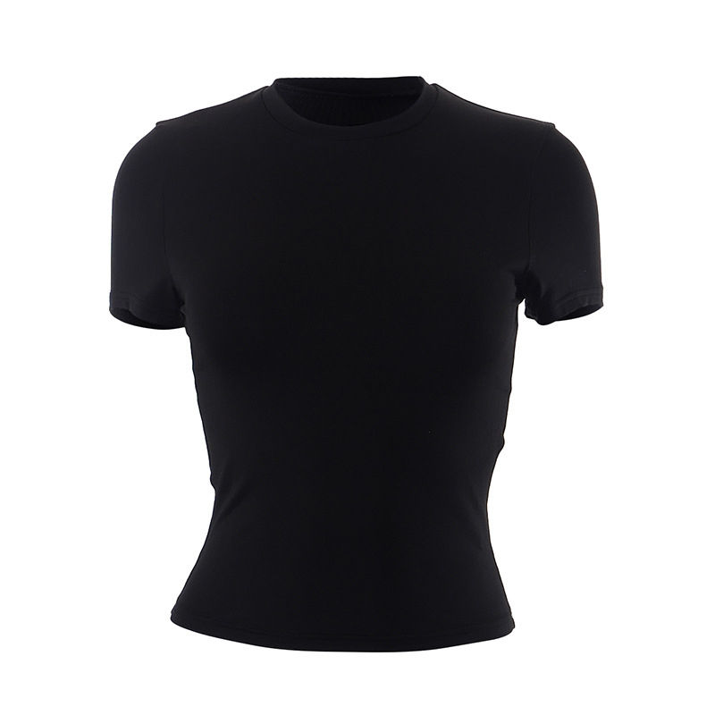 Thumbnail: 2024 Spring New Short Sleeve T-Shirt Women Solid Simple Casual Soft All-Match Ho