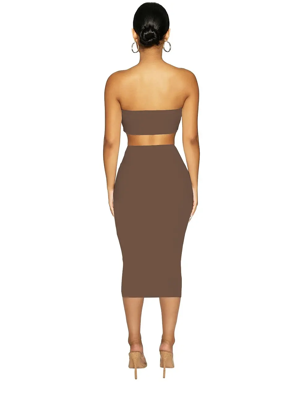 Thumbnail: 2022 New European American Cross-border Women's Clothing Set Sexy Wrap Chest Bar