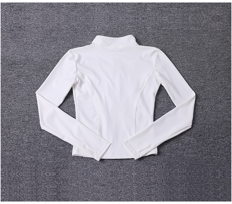 Thumbnail: Women Sport Jacket Long Sleeve Shirt Workout Coat Gym Training Clothing Yoga Spo