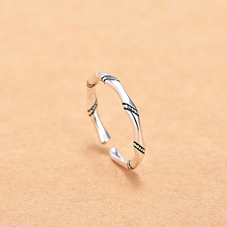 Thumbnail: Hot 925 Sterling Silver Ring AAA Zircon Adjustable Simplicity Fashion Exquisite 