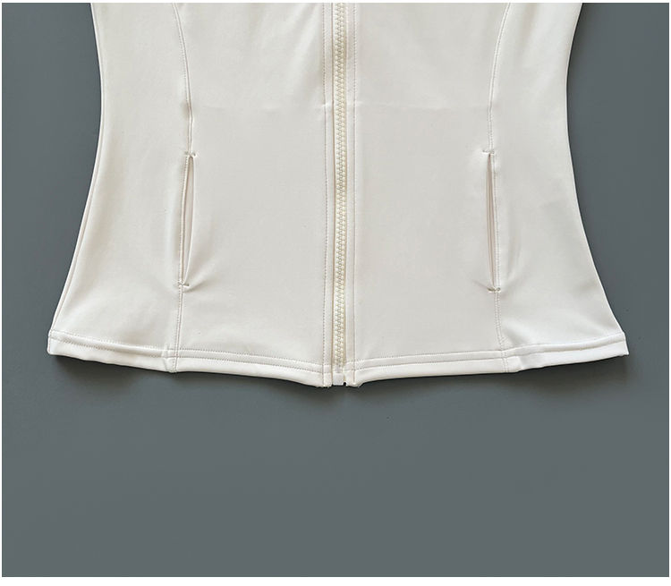 Thumbnail: Quick Dry Stand Up Collar Fitness Jacket For Women Slim-Fit Zipper Yoga Wear Lon