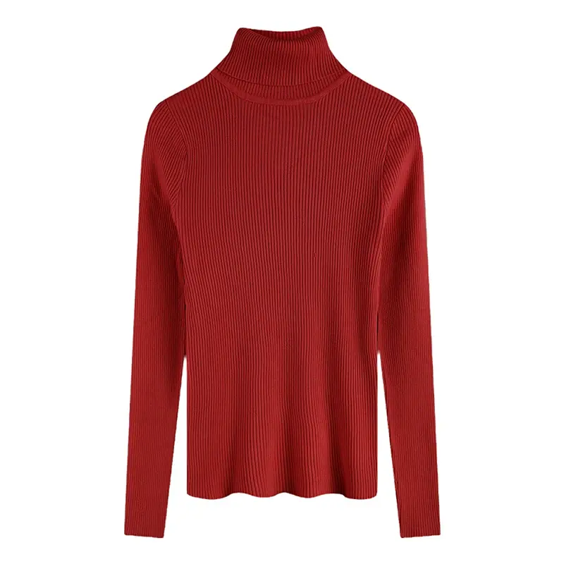 Thumbnail: 2026 Casual Slim Knitted Pullover Autumn Winter Thick Turtleneck Sweater Base Sw