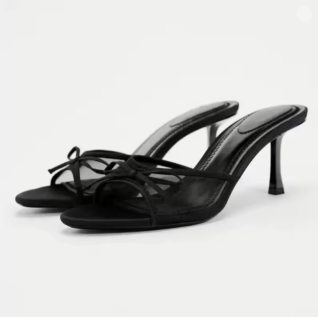 Thumbnail: 2024 Women Summer New Luxury Brand High Heel Sandals Versatile Simple Slim Heel 