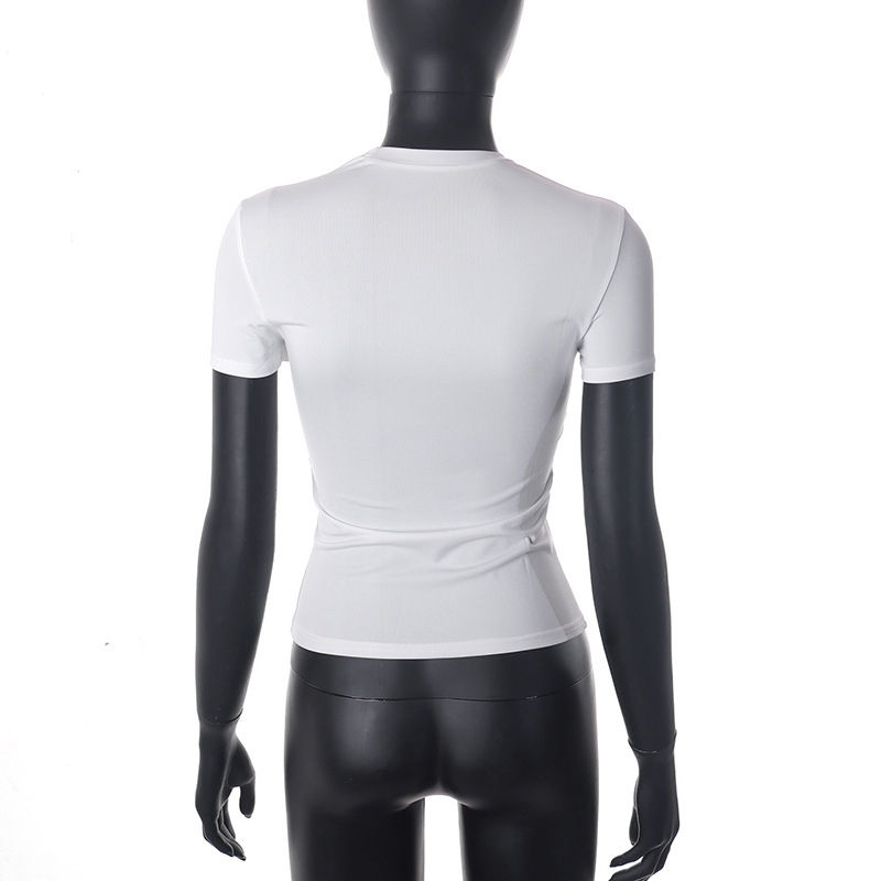 Thumbnail: 2024 Spring New Short Sleeve T-Shirt Women Solid Simple Casual Soft All-Match Ho
