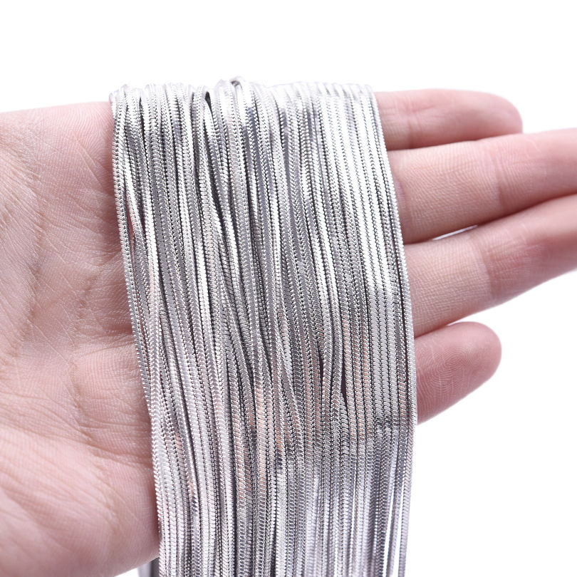 Thumbnail: Wholesale 40-75cm Snake Chain Necklace 925 Sterling Silver Necklaces For Women M
