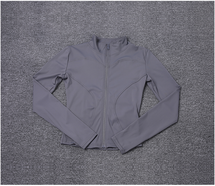 Thumbnail: Women Sport Jacket Long Sleeve Shirt Workout Coat Gym Training Clothing Yoga Spo