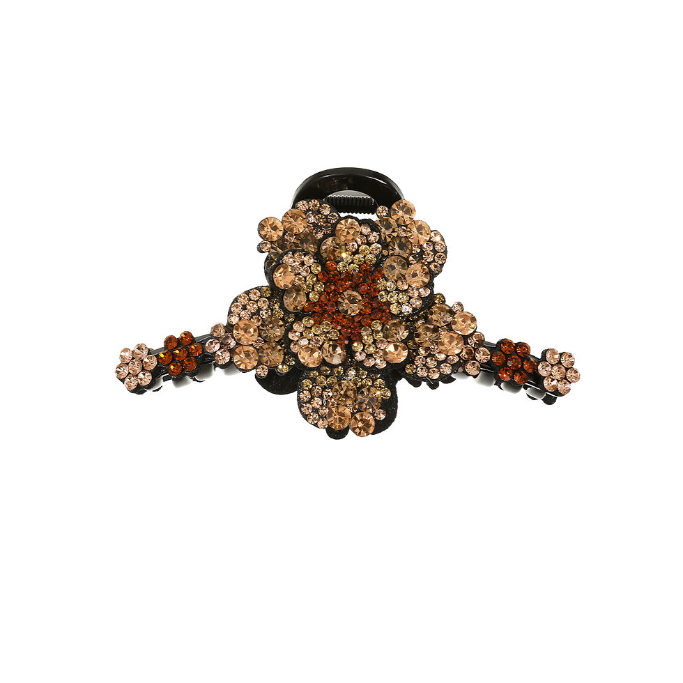 Thumbnail: AWAYTR New Flower Hair Claws Clips Hairpins For Girls Women Fashion Rhinestone H