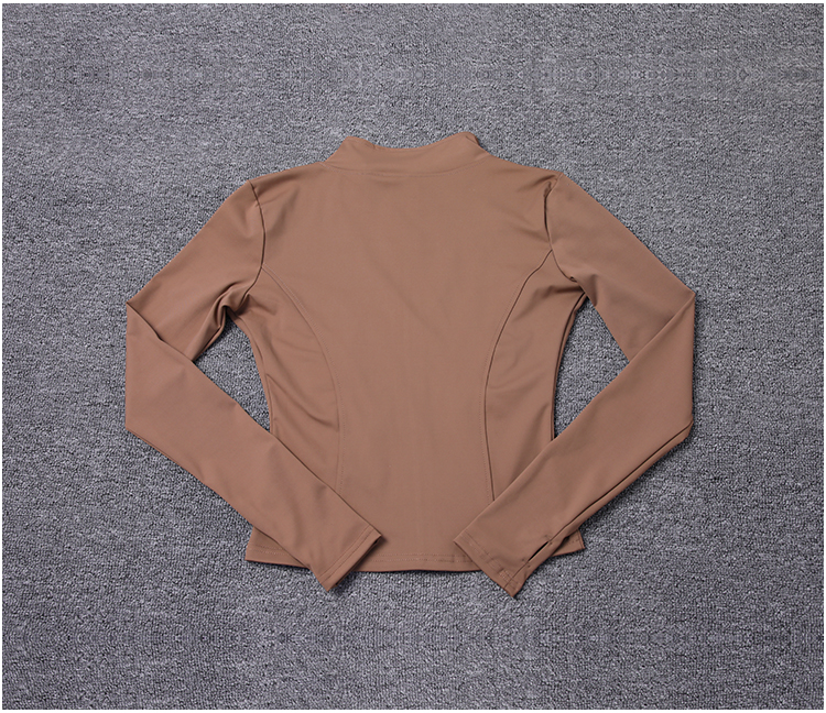 Thumbnail: Women Sport Jacket Long Sleeve Shirt Workout Coat Gym Training Clothing Yoga Spo