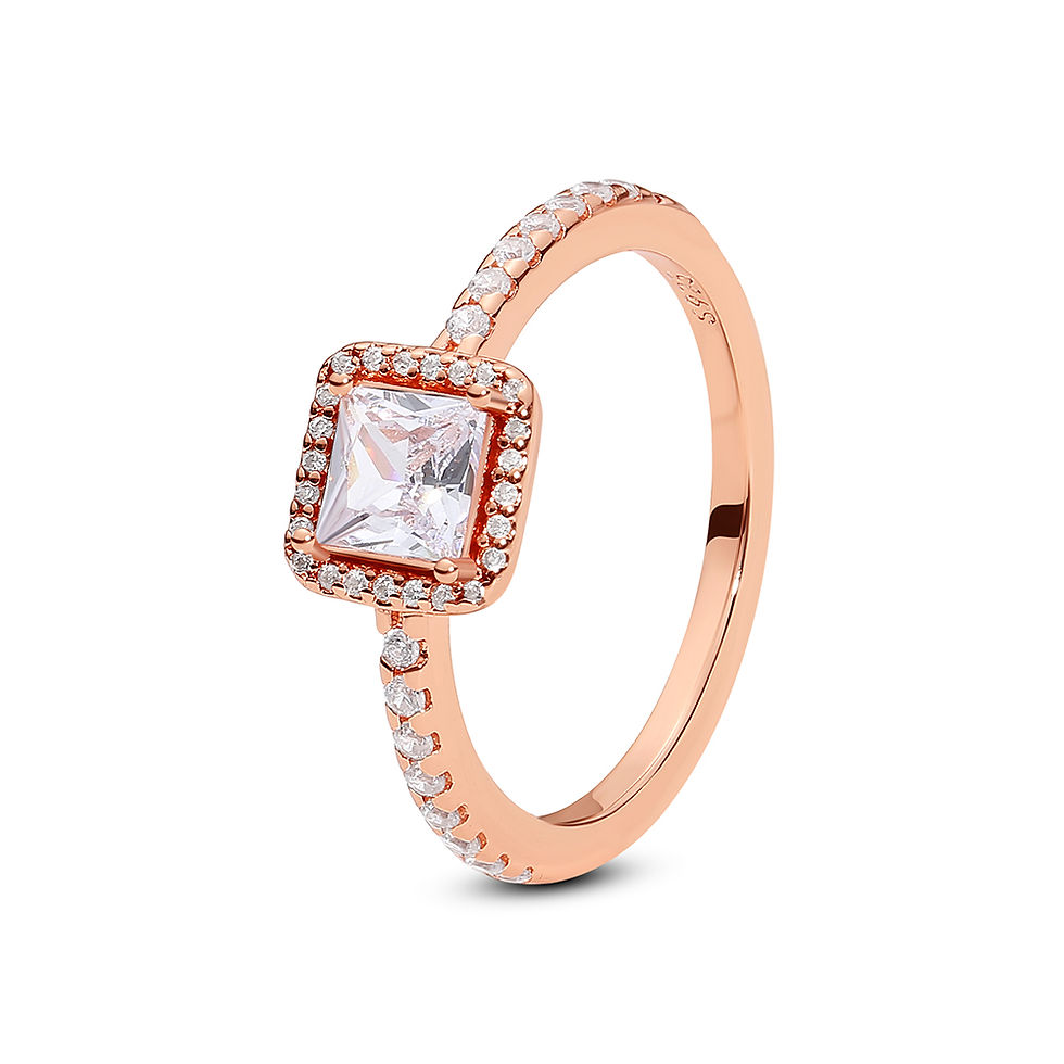 Thumbnail: Original 925 Sterling Silver Ring Love Heart Pave CZ Crystal Stackable Rings For