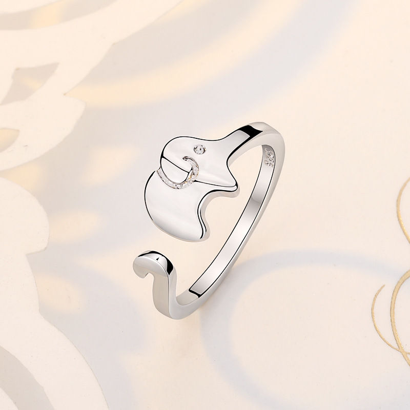 Thumbnail: Hot 925 Sterling Silver Ring AAA Zircon Adjustable Simplicity Fashion Exquisite 