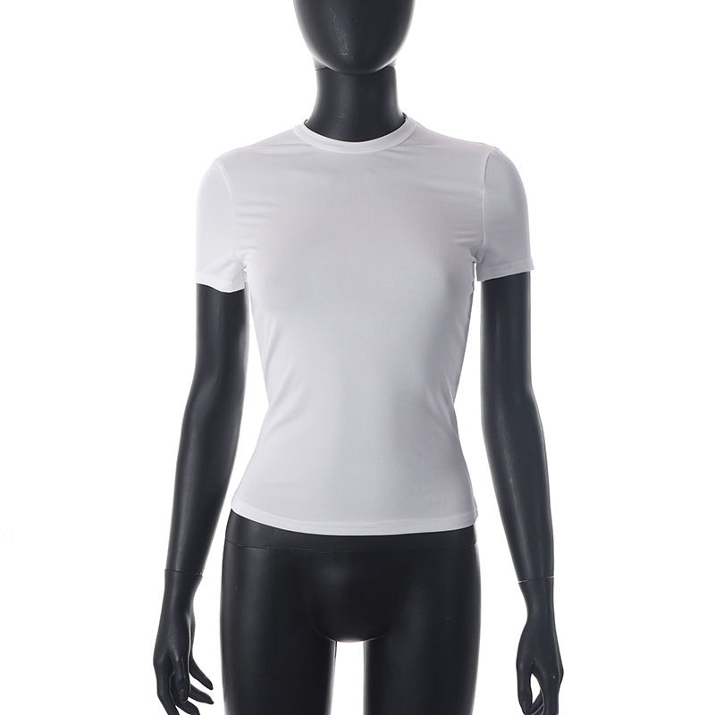 Thumbnail: 2024 Spring New Short Sleeve T-Shirt Women Solid Simple Casual Soft All-Match Ho