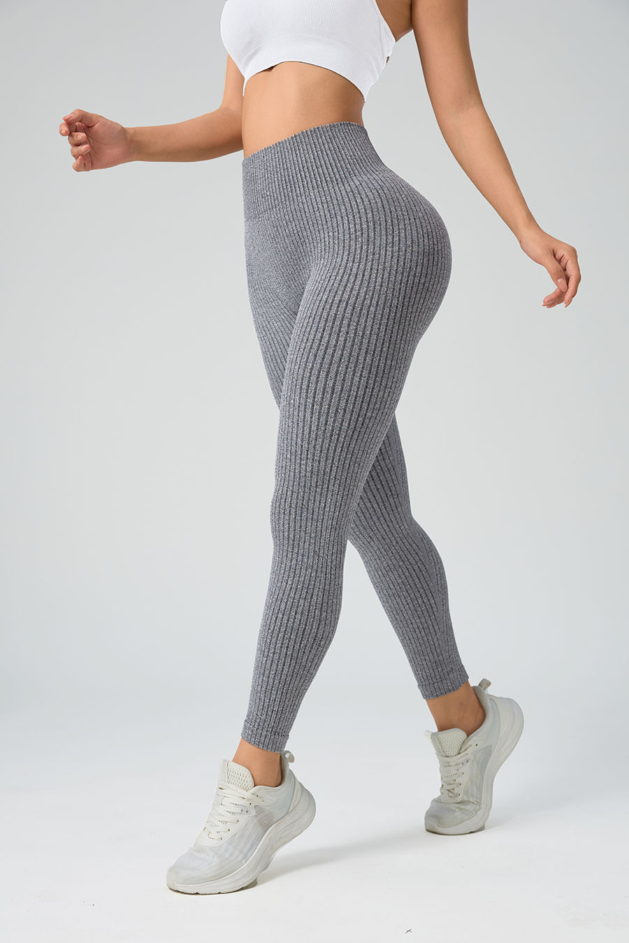 Thumbnail: Women Sports Leggings Seamless Yoga Pants w/Tummy Control Sportswear Woman Gym L