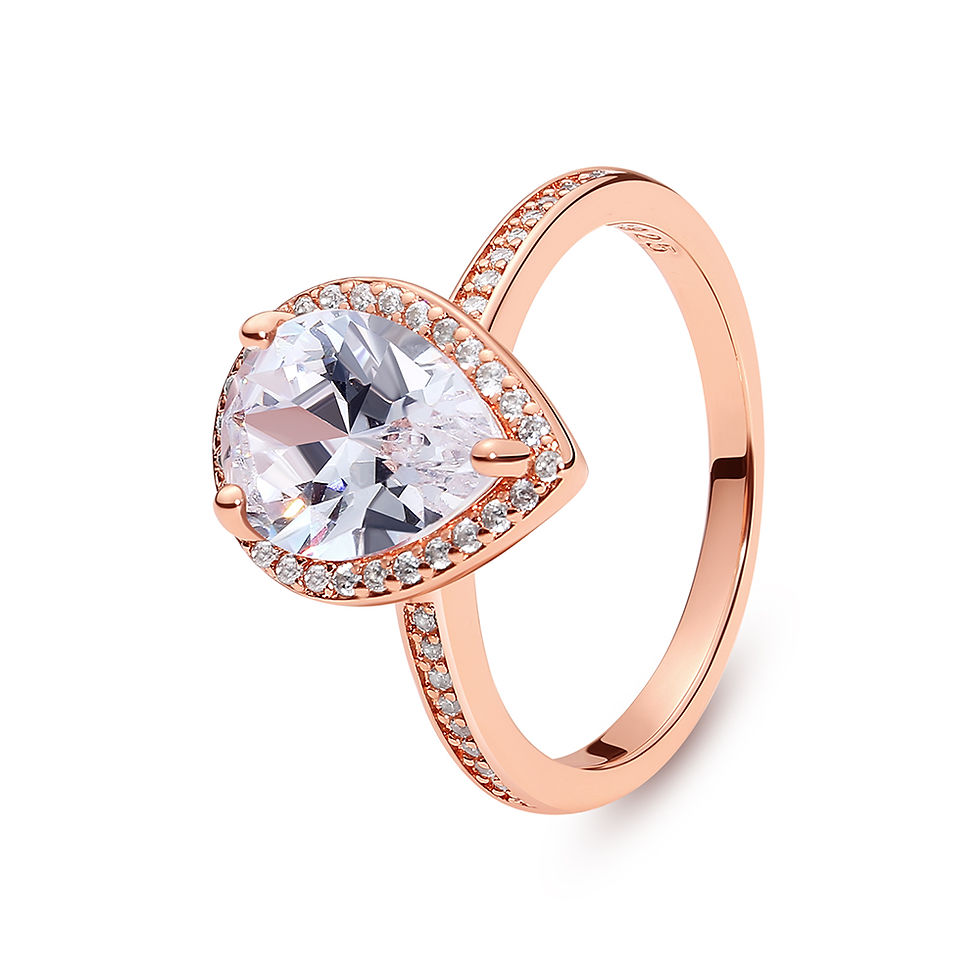 Thumbnail: Original 925 Sterling Silver Ring Love Heart Pave CZ Crystal Stackable Rings For