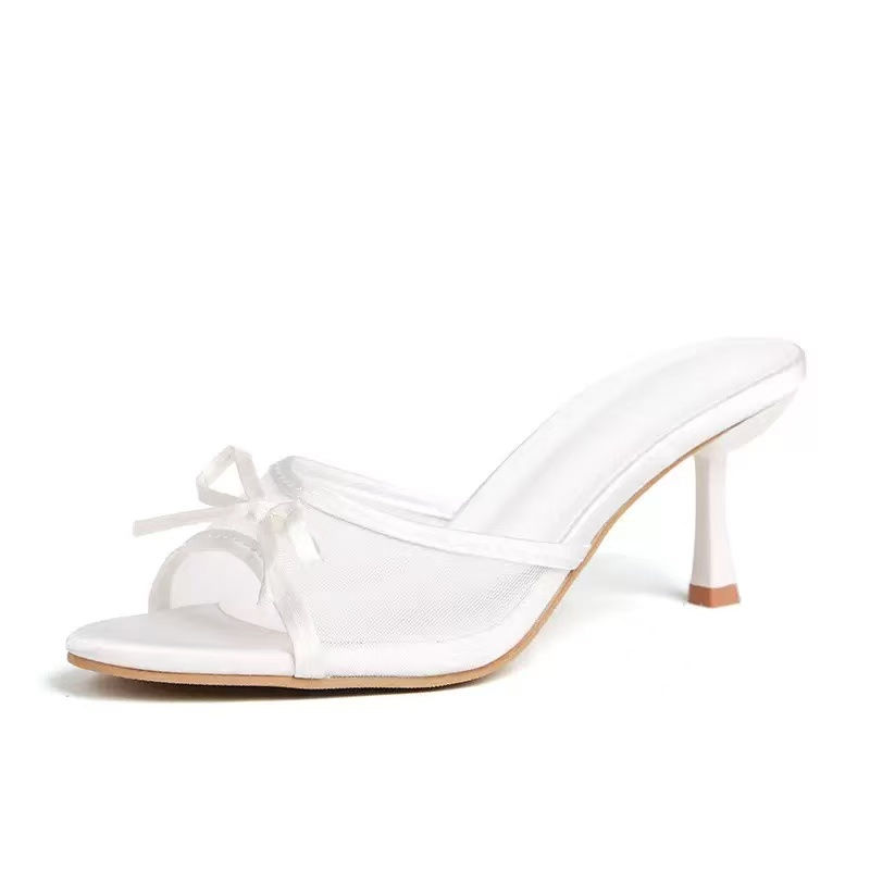 Thumbnail: 2024 Women Summer New Luxury Brand High Heel Sandals Versatile Simple Slim Heel 