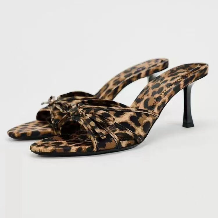 Thumbnail: 2024 Women Summer New Luxury Brand High Heel Sandals Versatile Simple Slim Heel 