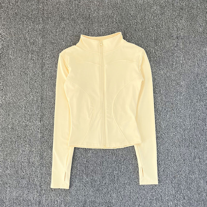 Thumbnail: Women Sport Jacket Long Sleeve Shirt Workout Coat Gym Training Clothing Yoga Spo