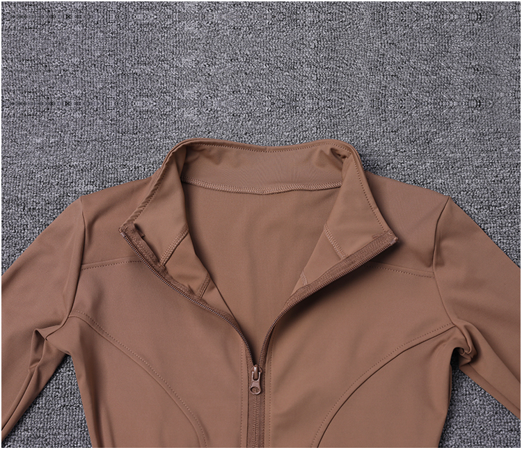 Thumbnail: Women Sport Jacket Long Sleeve Shirt Workout Coat Gym Training Clothing Yoga Spo