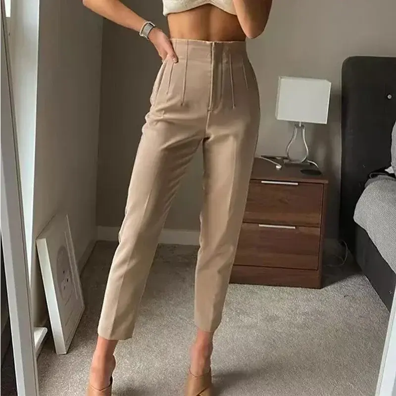 Thumbnail: HXAO Fashion Office Wear High waist Pants for Women Formal Pants Office outfits 