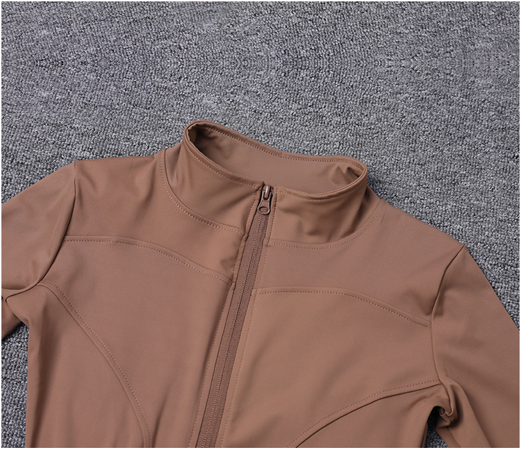 Thumbnail: Women Sport Jacket Long Sleeve Shirt Workout Coat Gym Training Clothing Yoga Spo
