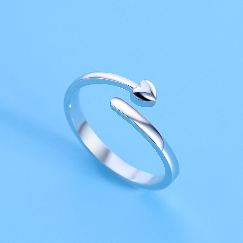 Thumbnail: Hot 925 Sterling Silver Ring AAA Zircon Adjustable Simplicity Fashion Exquisite 