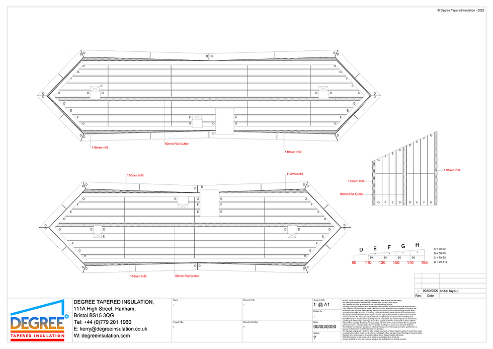 Tapered Insulation Layout