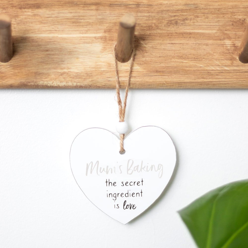 Wooden Hanging Sign - Mum's Secret Ingredient Is Love
