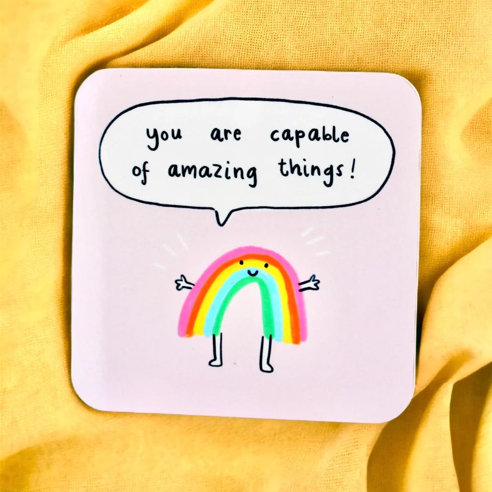 Feel Good Gift Co. 'You are capable' Coaster