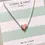 Thumbnail: Coral & Mint Heart Necklace with Pink Sparkly Enamel