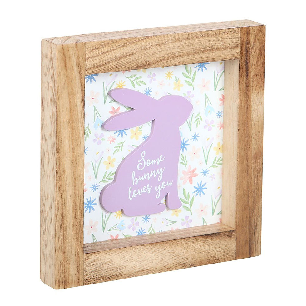 Thumbnail: 'Some Bunny Loves You' Easter Wooden Frame Sign
