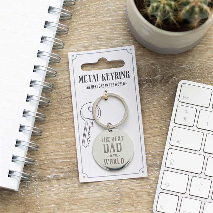 'Best Dad in the World' Keyring