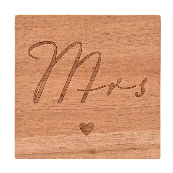 Thumbnail: Amore 4pc Wooden Coaster Set