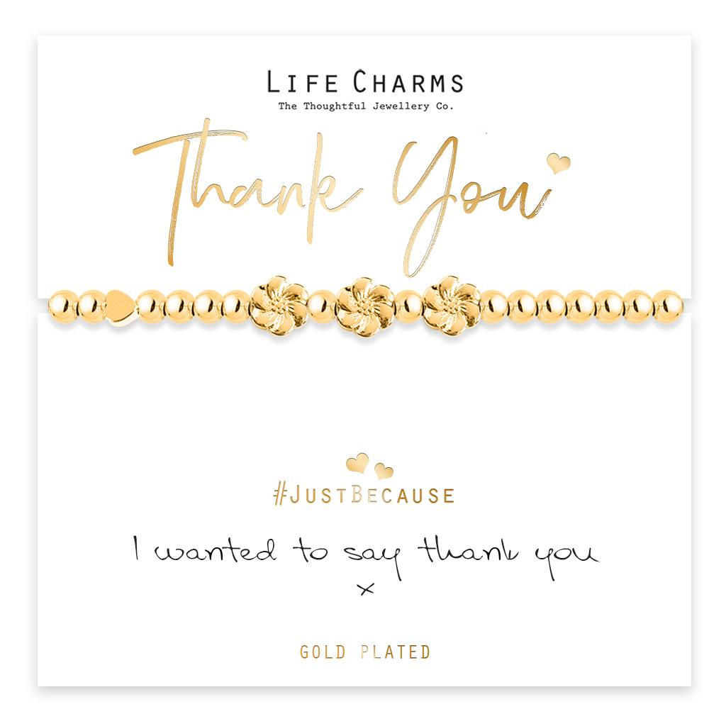 Life Charms Just Because Bracelet - Thank You