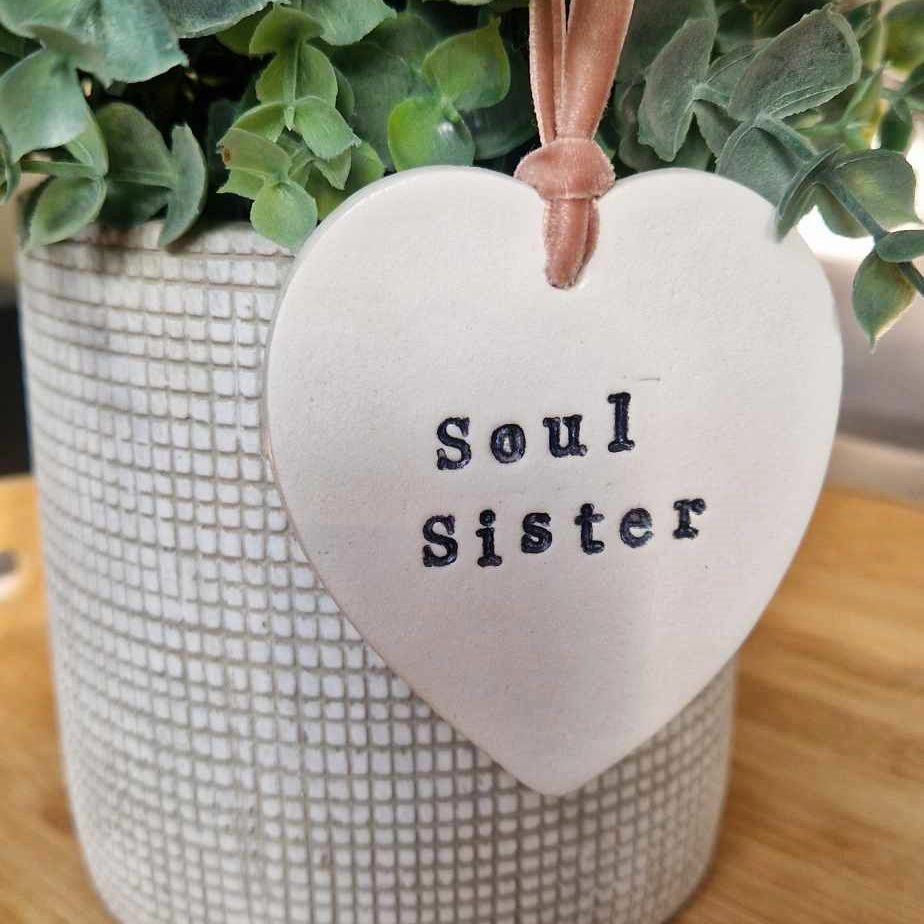 'Soul Sister' Handmade Clay Plaque