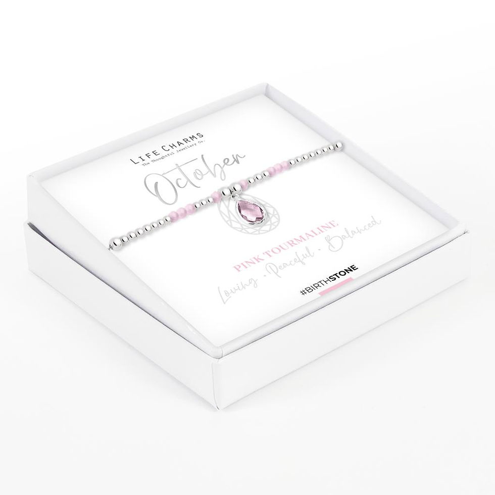 Thumbnail: Life Charms Birthstone Bracelet - October