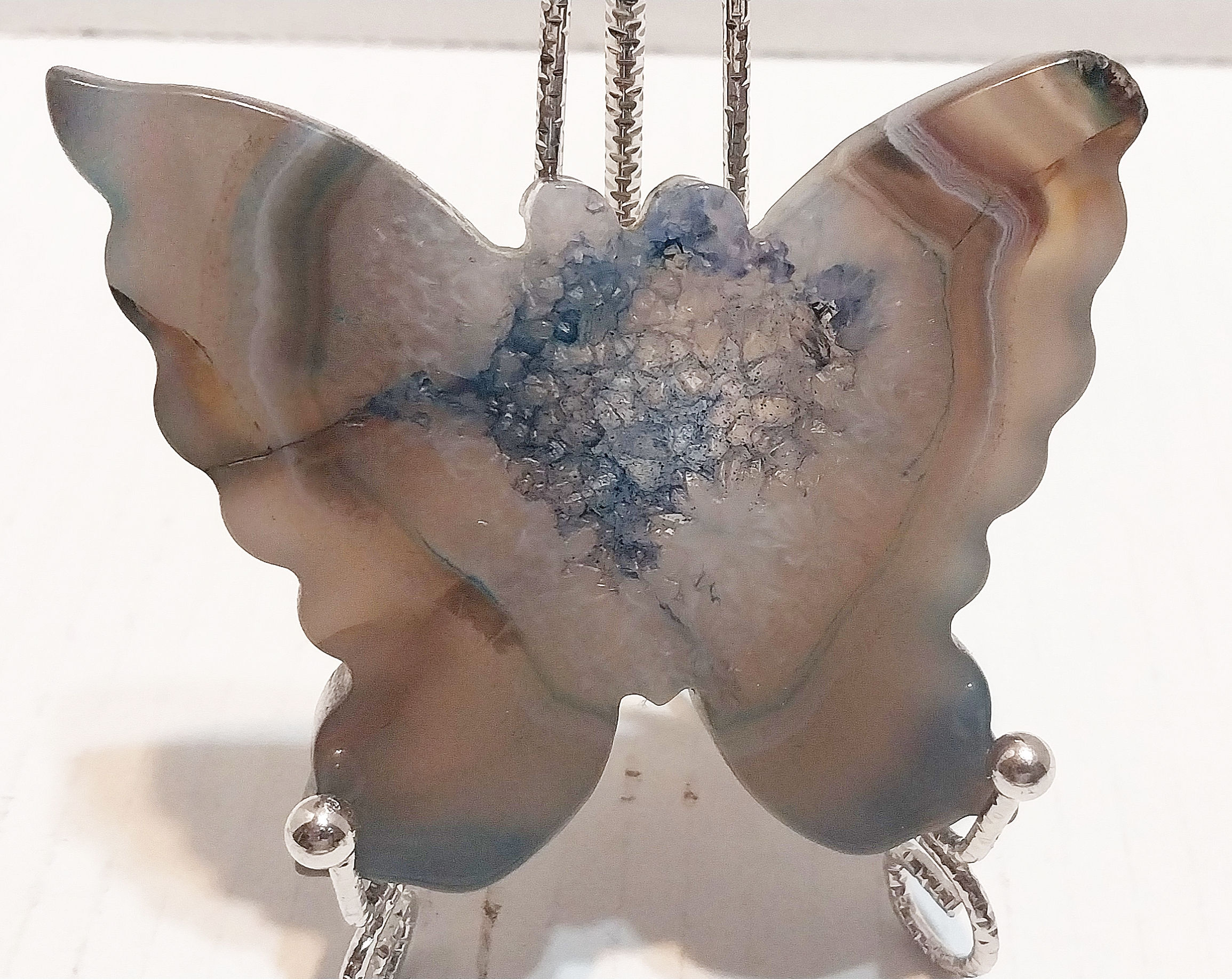 Druzy Agate Butterfly