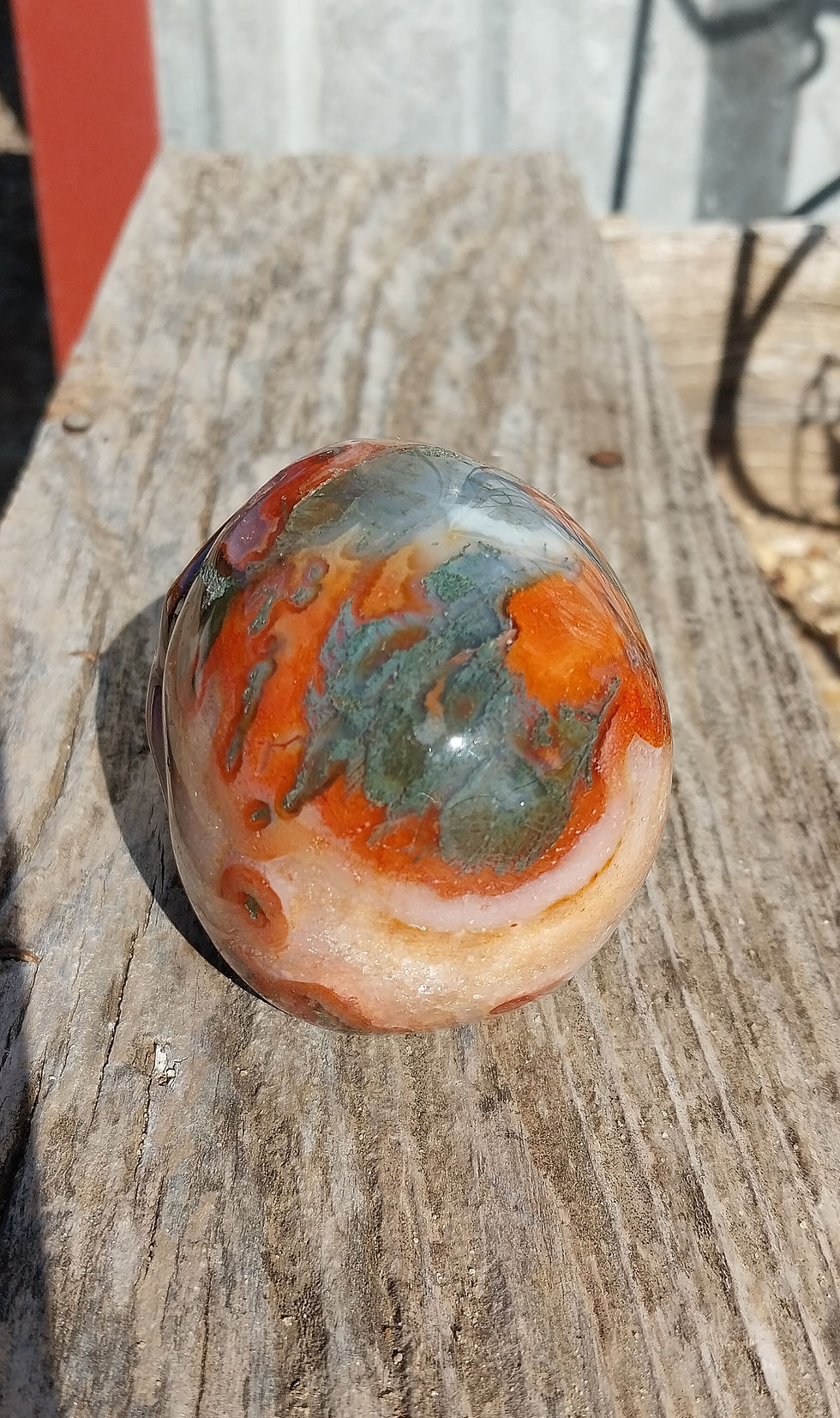 Thumbnail: Red Moss Agate Skull
