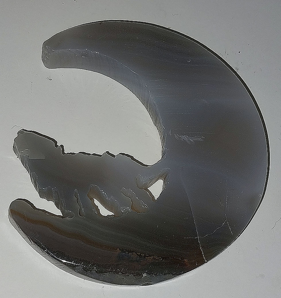 Thumbnail: Druzy Agate Wolf Moon