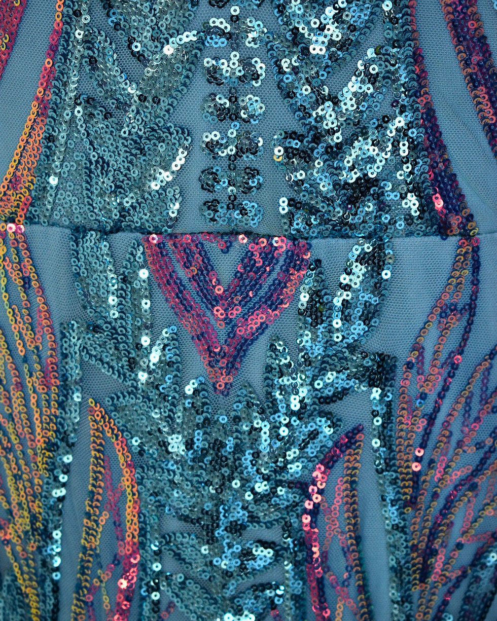 Thumbnail: Light Blue Long Gown-Size 16