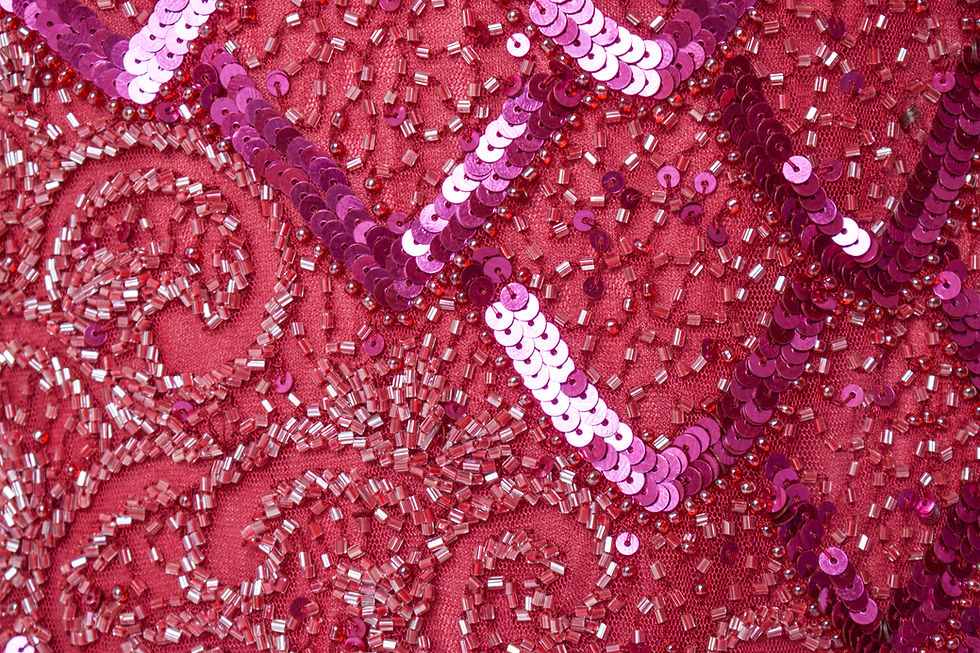 Thumbnail: Primavera Rose Beaded Gown- Size 4