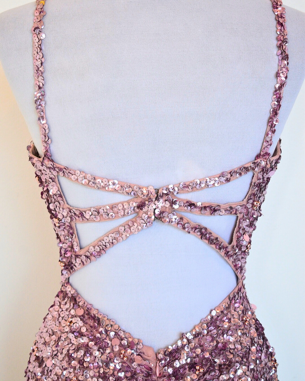 Thumbnail: Sherri Hill Light Pink Long Gown - Size 4